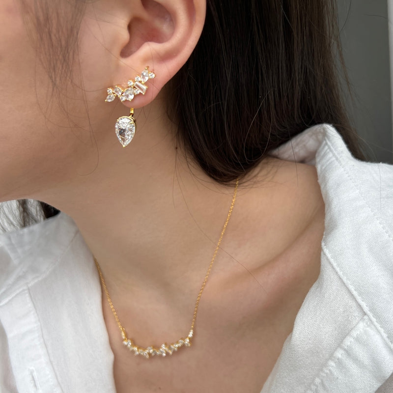 Radiant Pear-Cut Drop Earrings