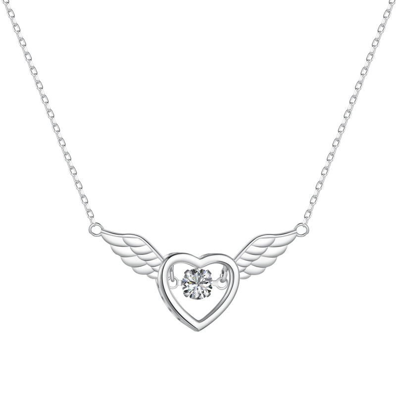 Wings of Love Heart Necklace