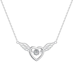 Wings of Love Heart Necklace