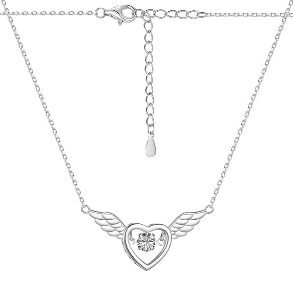 Wings of Love Heart Necklace