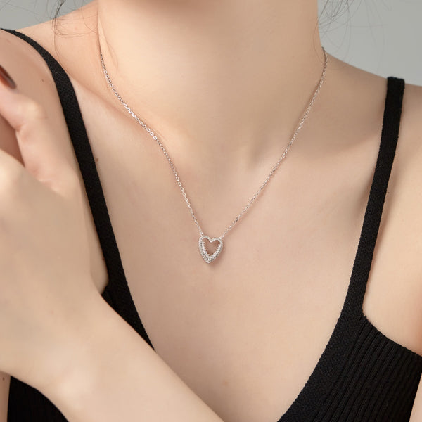 Radiant Heart Charm Necklace