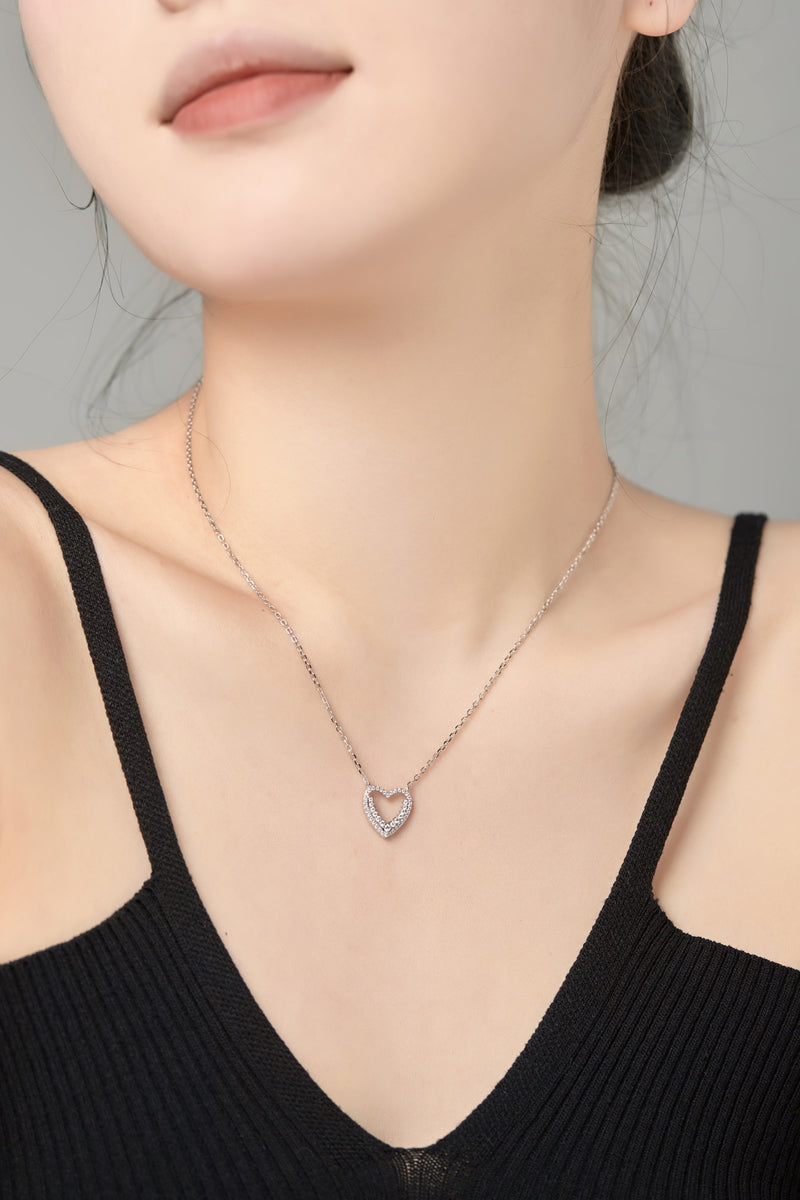 Radiant Heart Charm Necklace