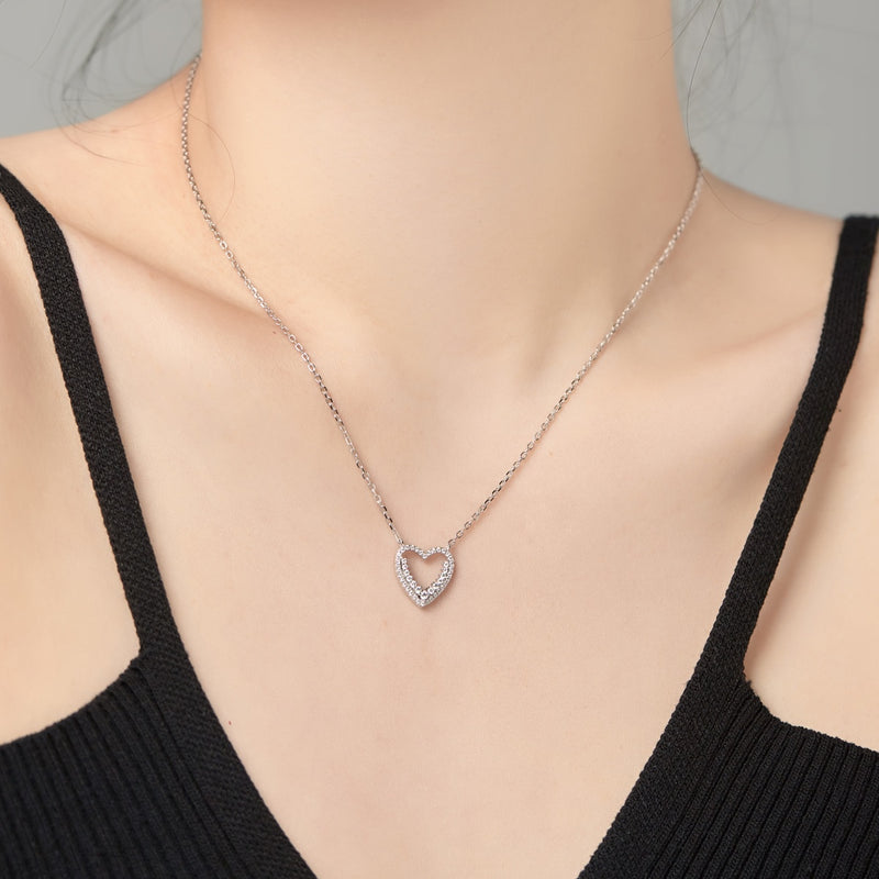 Radiant Heart Charm Necklace