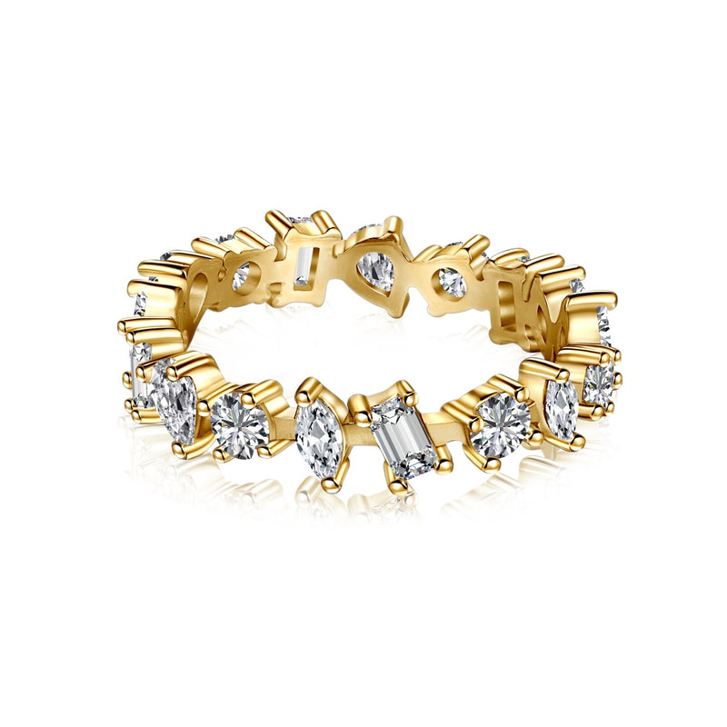 Golden Pear Eternity Band