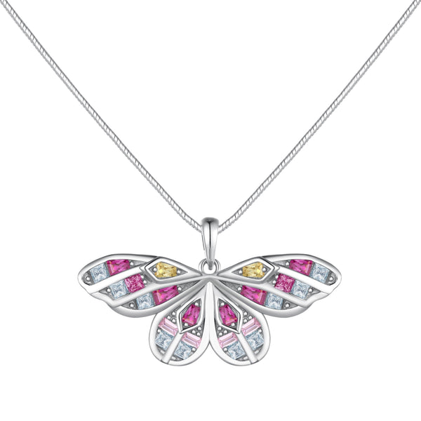 Vibrant Butterfly Necklace