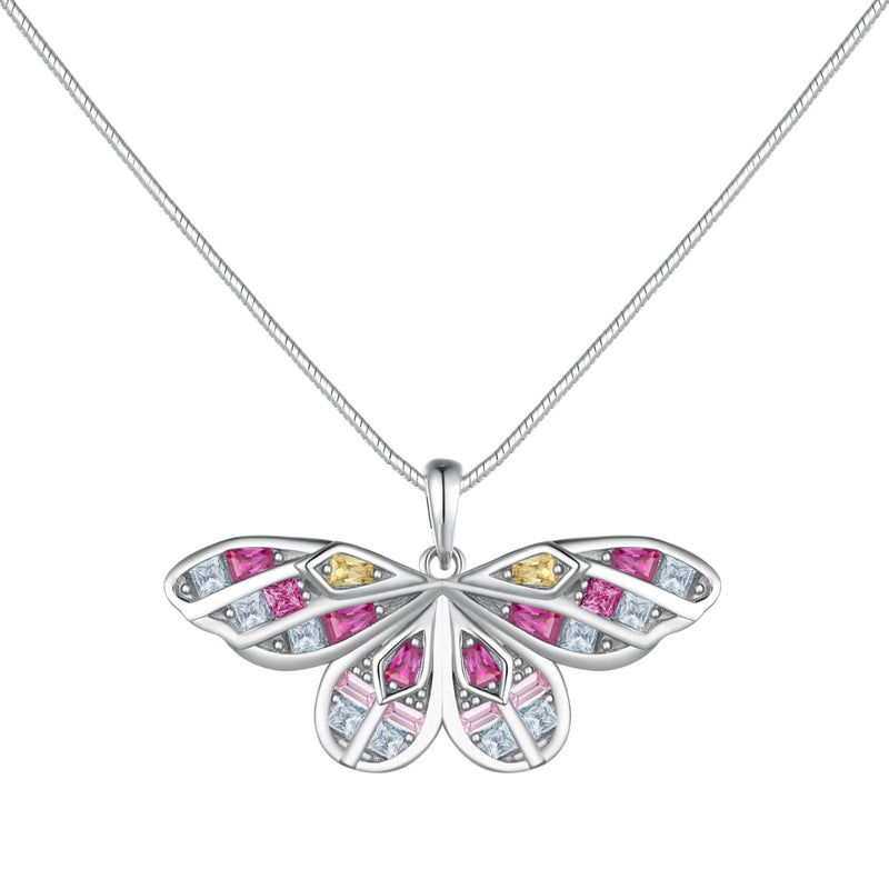 Vibrant Butterfly Necklace