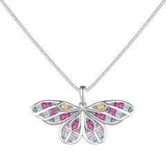 Vibrant Butterfly Necklace