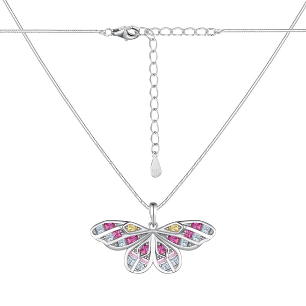 Vibrant Butterfly Necklace