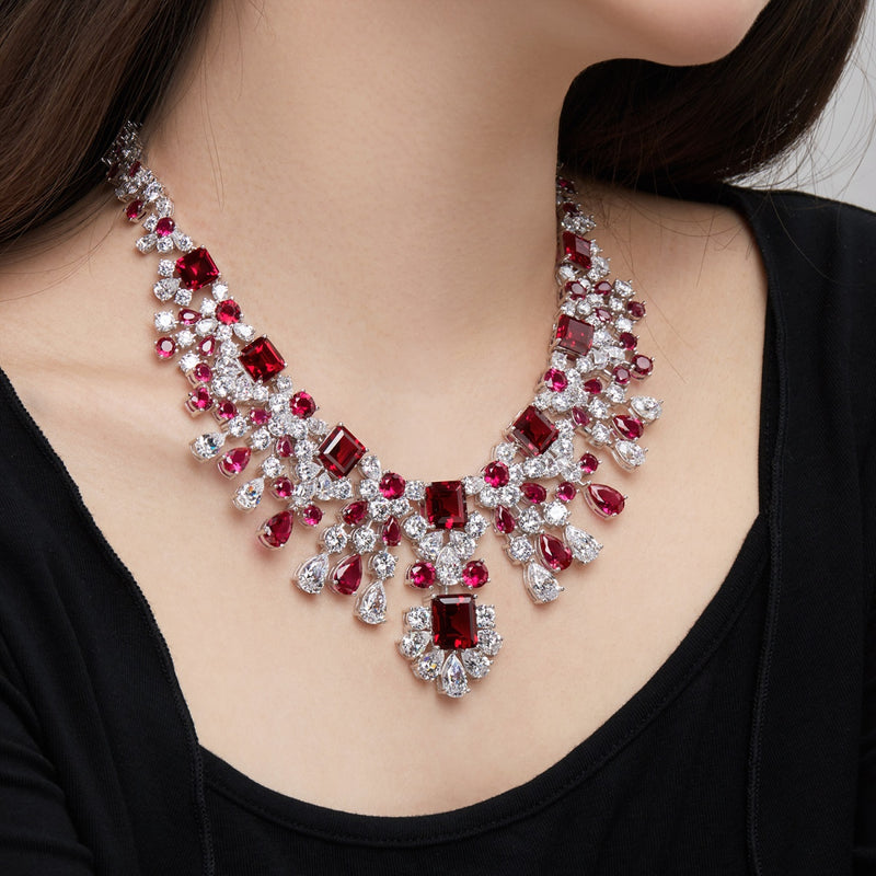 Regal Ruby Symphony Necklace