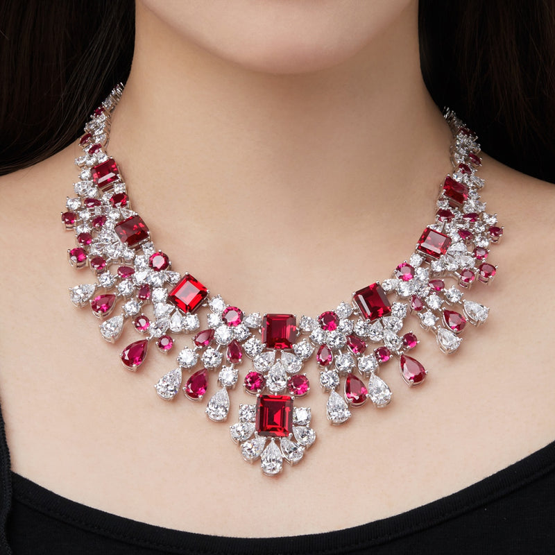 Regal Ruby Symphony Necklace