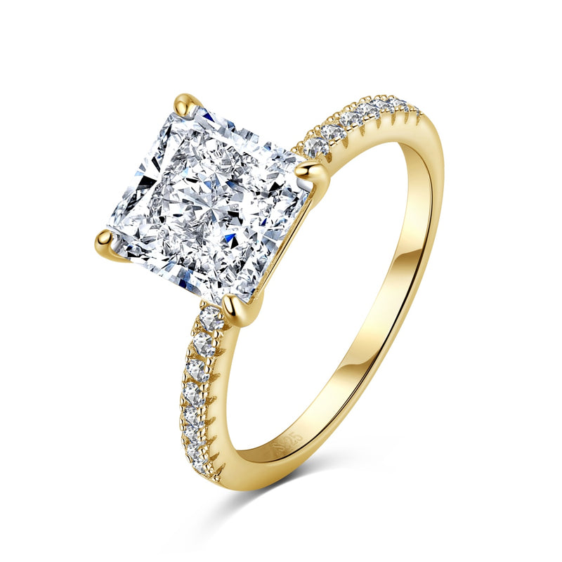 Radiant Square Elegance Ring