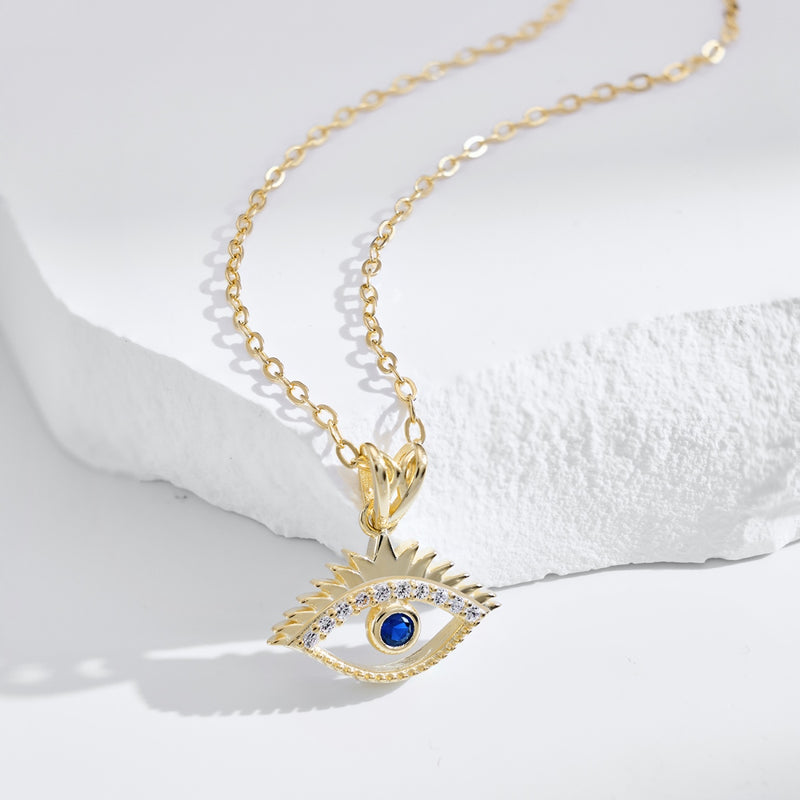 Golden Eye of Protection Necklace