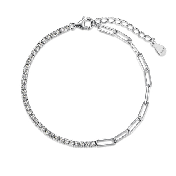 Dual Elegance Chain Bracelet