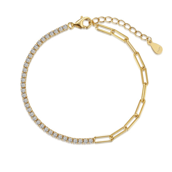 Dual Elegance Chain Bracelet