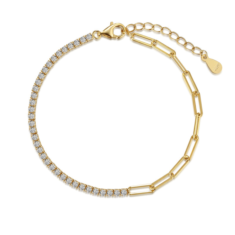 Dual Elegance Chain Bracelet