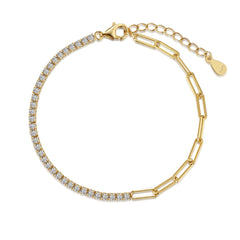 Dual Elegance Chain Bracelet