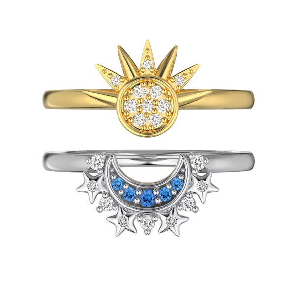 Celestial Harmony Ring Set