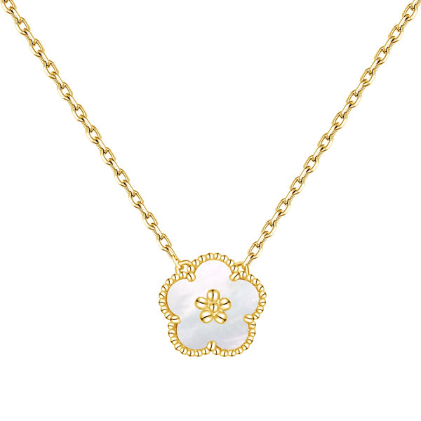 Golden Flower Glow Necklace