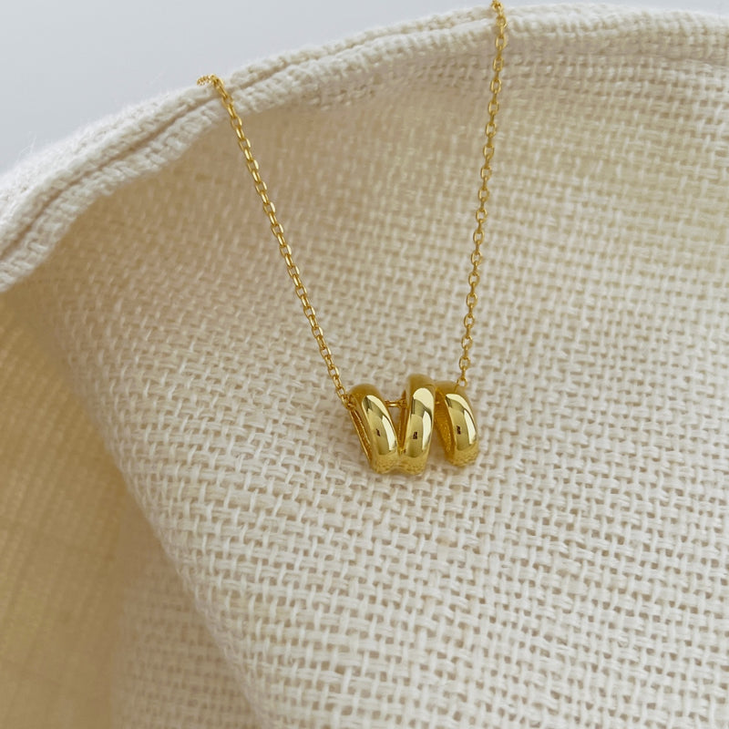 Golden Infinity Loop Necklace