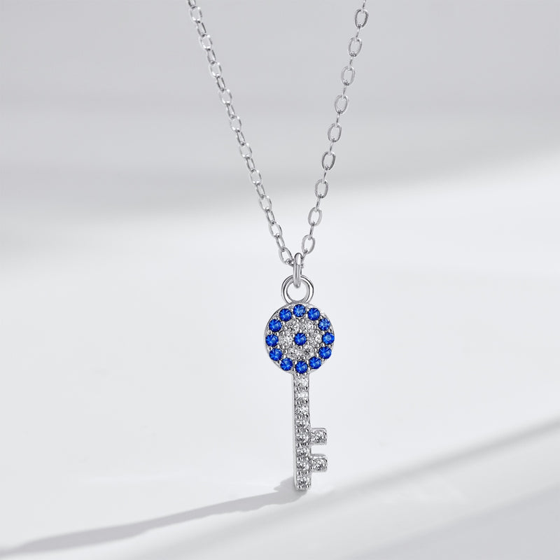 Sapphire Key Necklace