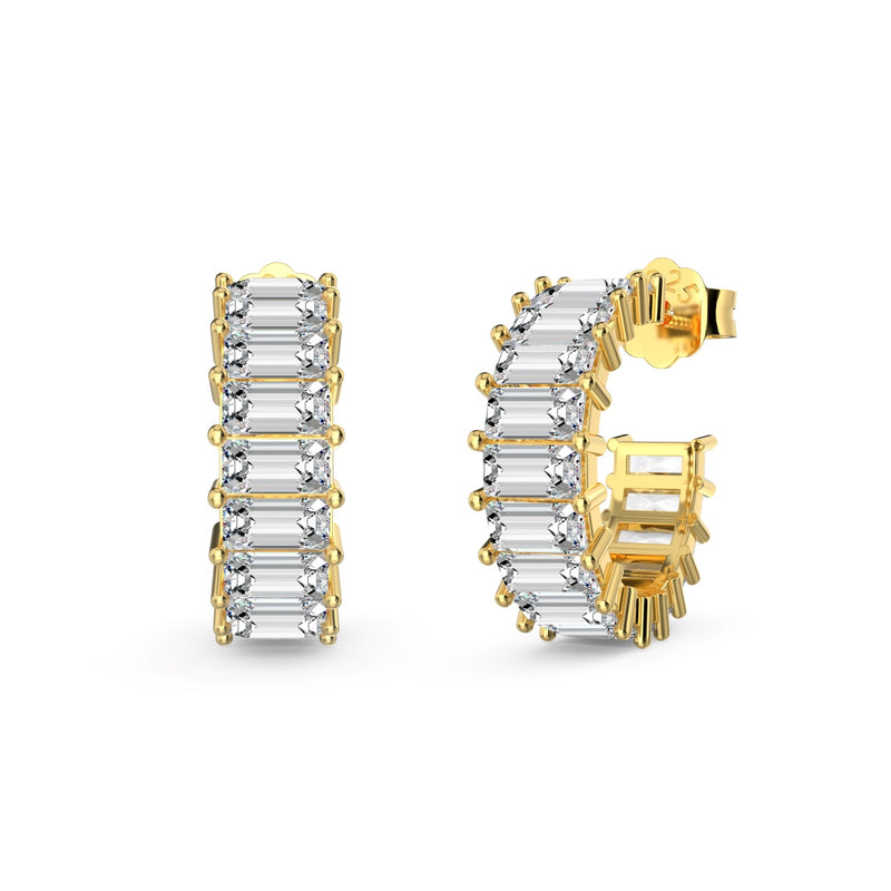 Timeless Baguette Hoop Earrings