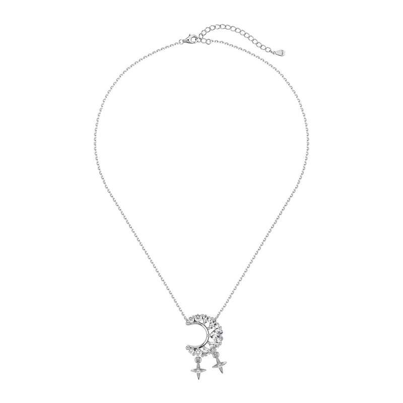 Celestial Crescent Star Necklace