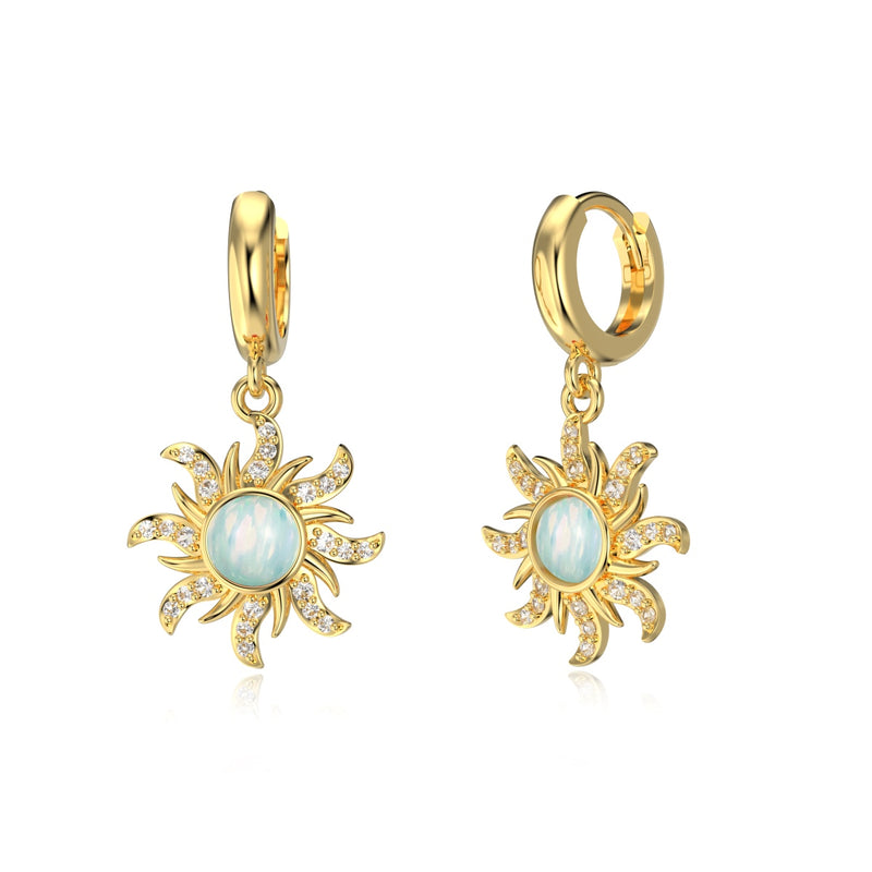 Sunlit Opal Radiance Earrings