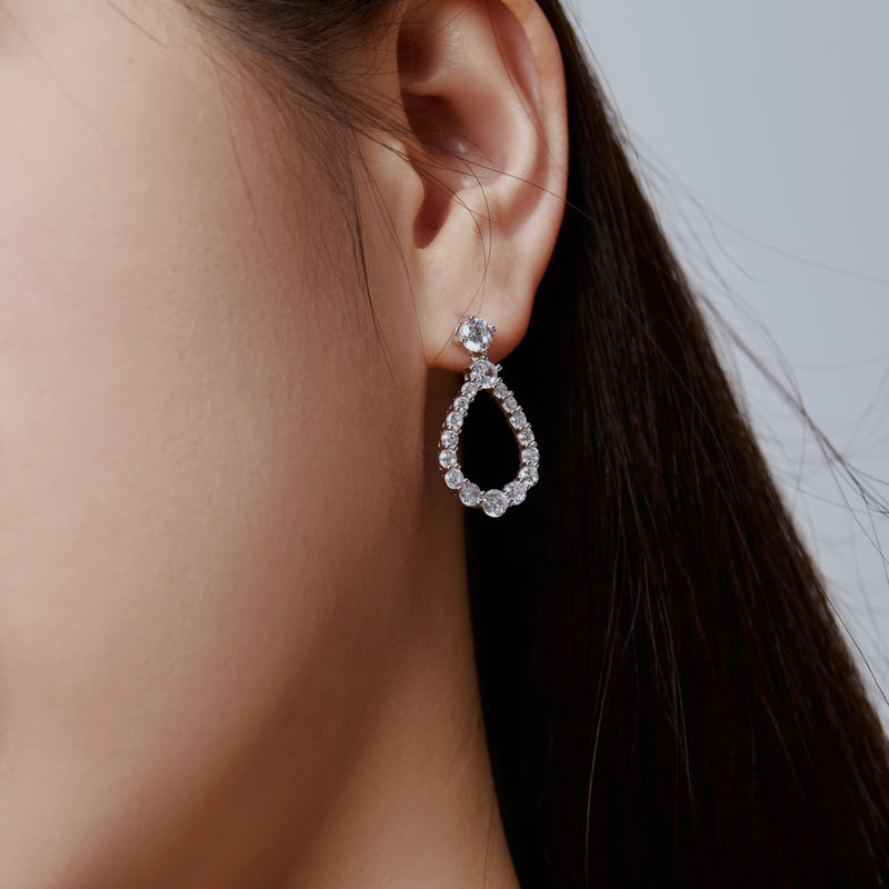 Classic Teardrop Zircon Earrings