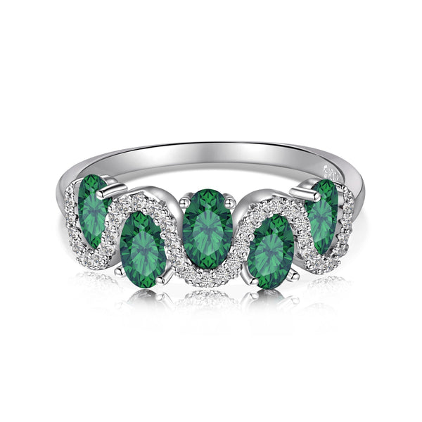 Gemstone Elegance Oval Ring