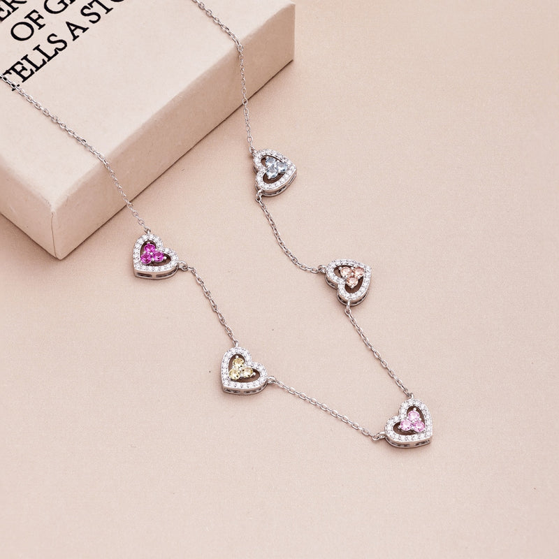 Radiant Hearts Necklace