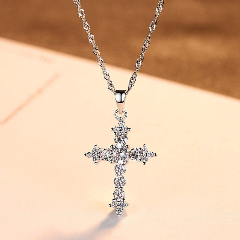 Golden Cross Spark Necklace