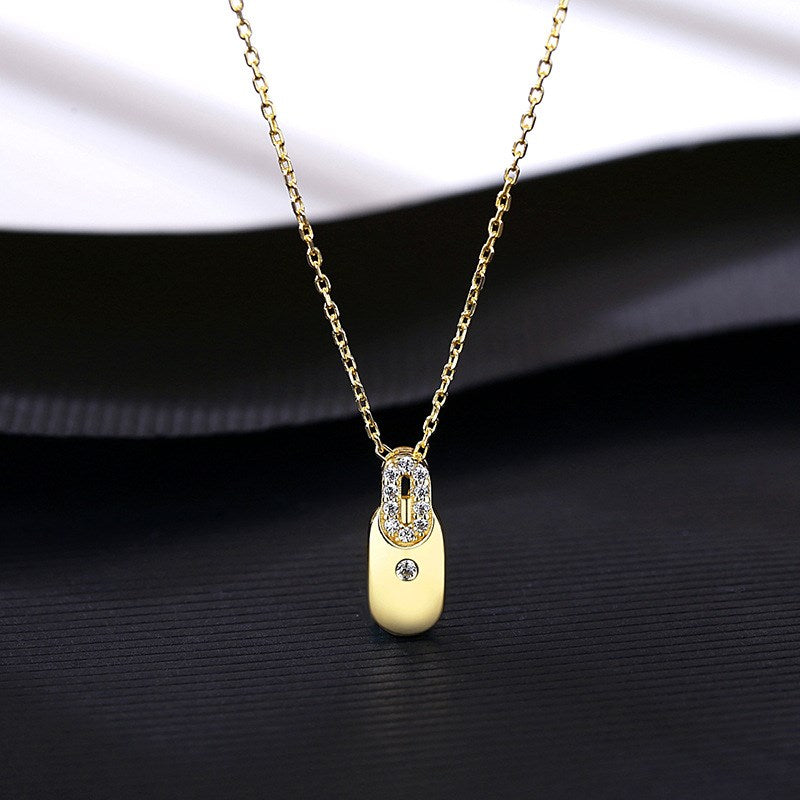 Golden Gem Drop Necklace