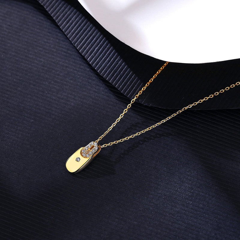 Golden Gem Drop Necklace