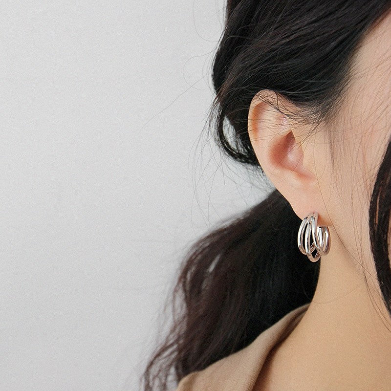 Triple Flow Hoop Earrings