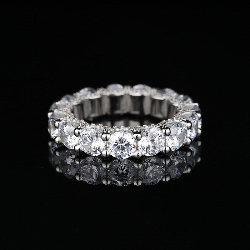 Golden Radiance Zircon Eternity Band