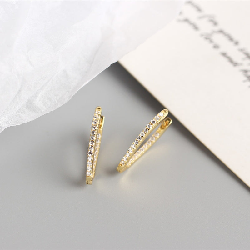 Elegant Teardrop Hoop Earrings