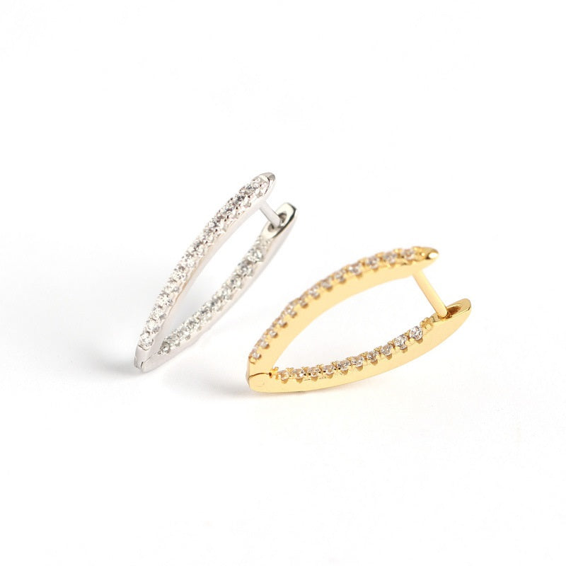 Elegant Teardrop Hoop Earrings