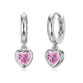 Golden Heart Charm Earrings