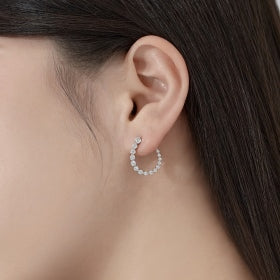 Radiant Teardrop Hoop Earrings