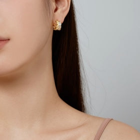 Radiant Ruffle Hoops Earrings