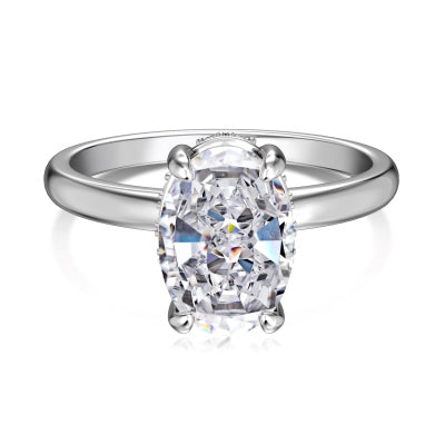 Solitaire Oval Shine Ring