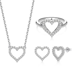 Radiant Heart Jewelry Set