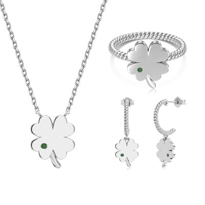 Clover Charm Jewelry Set