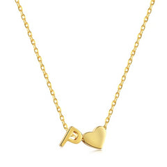 Letter P Love Charm Necklace