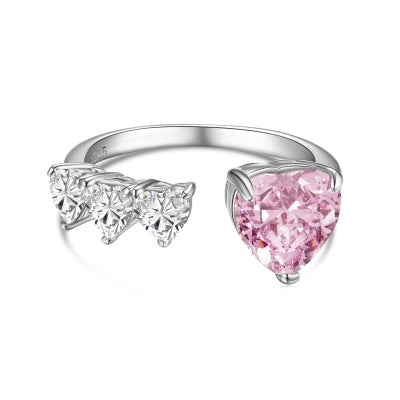 Radiant Heart Zircon Ring