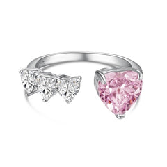 Radiant Heart Zircon Ring