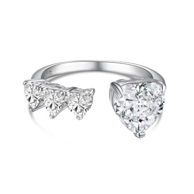 Radiant Heart Zircon Ring