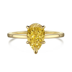 Radiant Pear Classic Ring