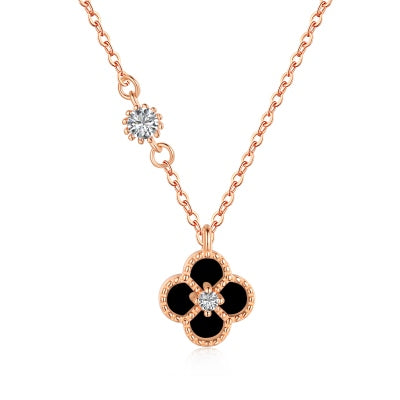 Rose Petal Charm Necklace