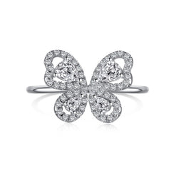 Fluttering Elegance Butterfly Ring